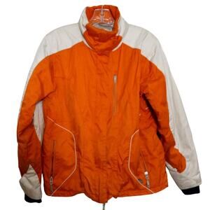 Obermeyer Ski Jacket Orange Cream/White Thermalite Women's  sz 8